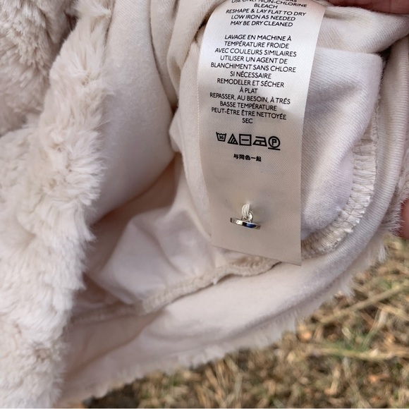 Anthropologie Maeve Faux Fur Tee in Cream - Picture 12 of 13